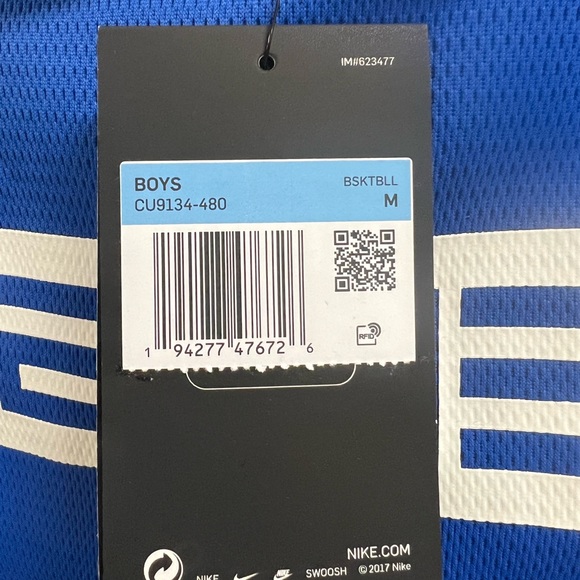 Nike Youth Therma Elite Pullover Hoodie Blue/Black/White CU9134-480 Boys Size M - Picture 5 of 6